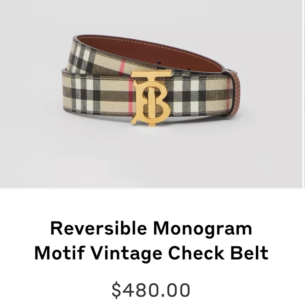 Burberry Belt: worn once